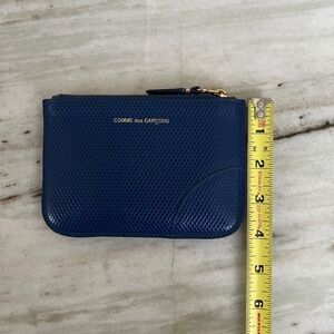 Comme des Garçons Zip Pouch - blue
